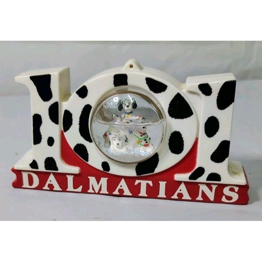 DISNEY 1996 MCDONALDS HAPPY MEAL CHRISTMAS 101 DALMATIANS SPOT CHECK SNOW DOME